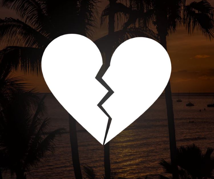 heartbroken image on sunset 